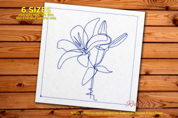Beautiful Lilies Blooming Redwork: A Seasonal Review