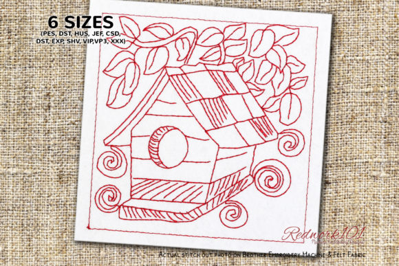 Bird House Lineart: A Seasonal Stitching Review