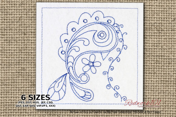 Paisley Pattern Bird Redwork: A Designer’s Review