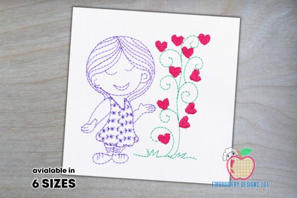 Review: Girl Showing Love Tree Quick Stitch Design