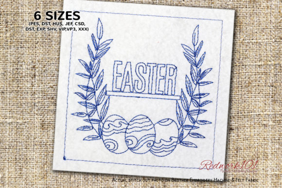 Review: Happy Easter with Decorative Egg Redwork for Merch