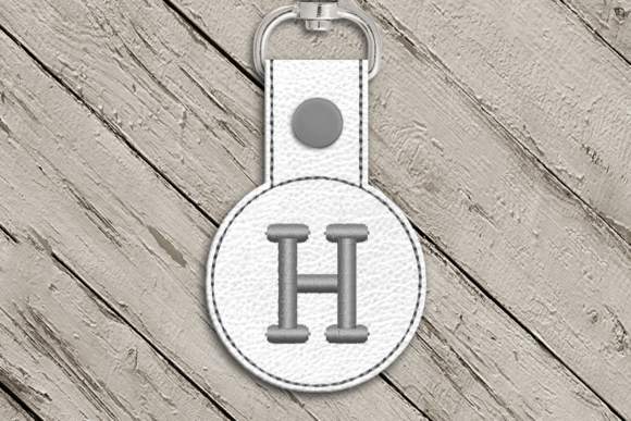 Review: Letter H ITH Round Key Fob Applique for Boutiques