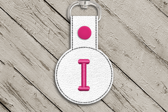 Review: Letter I ITH Round Key Fob Applique for Holiday Sales