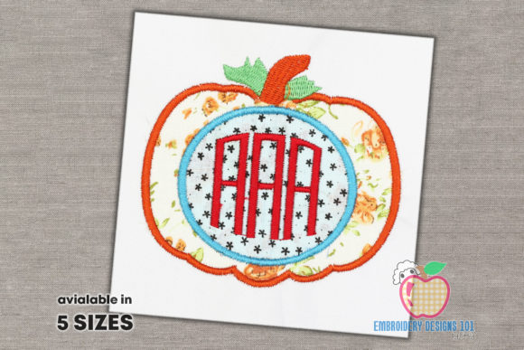 Review: Pumpkin with Monogram Applique Pattern for Sweatshirts