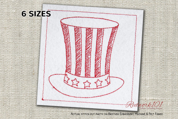 Review: USA Top Hat for Independence Day Embroidery