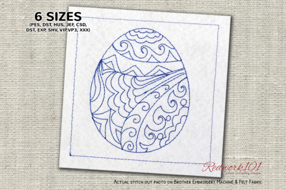 Reviewing Mandala Easter Egg Redwork for Etsy
